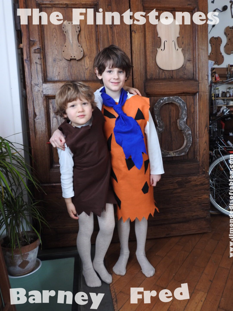 Vestiti di Carnevale “The Flintstones: Fred & Barney” – Il Mondo di Sofia:  maglia, cucito, ricette e stratagemmi